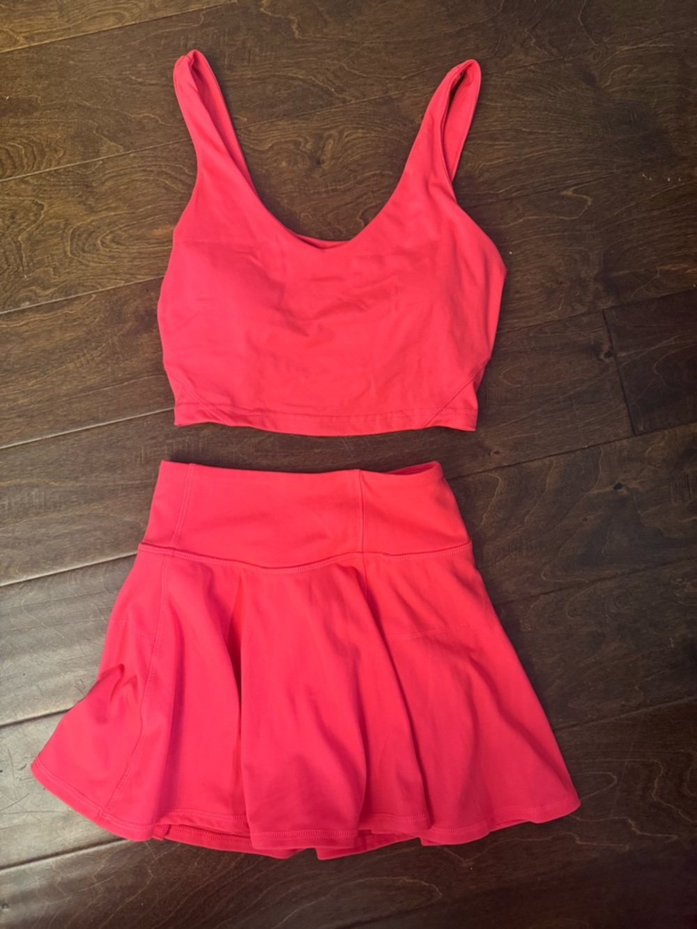 Women's Active Skater Skirt in Bright Coral